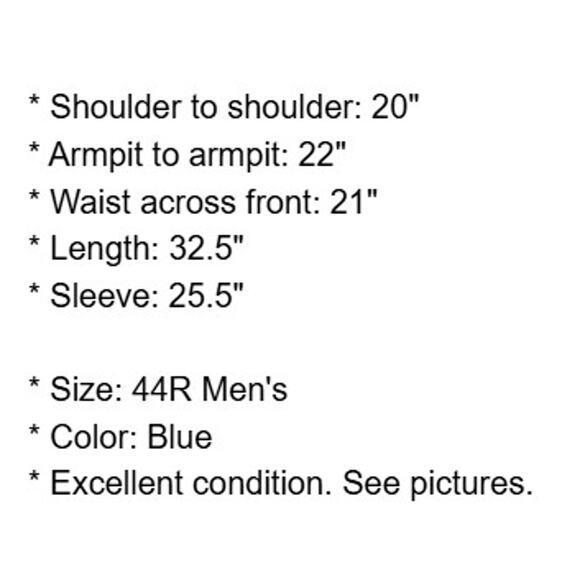 John W Nordstrom Sport Coat Mens 44R Blue Plaid Jacket Wool Reda Super 120s - Picture 4 of 16